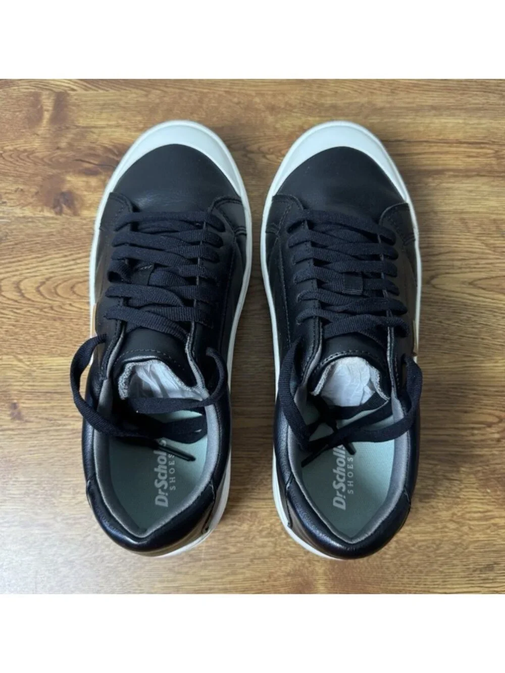Dr. Scholl's Time Off Platform Sneaker Black Women's Size 8.5W Super Comfortable